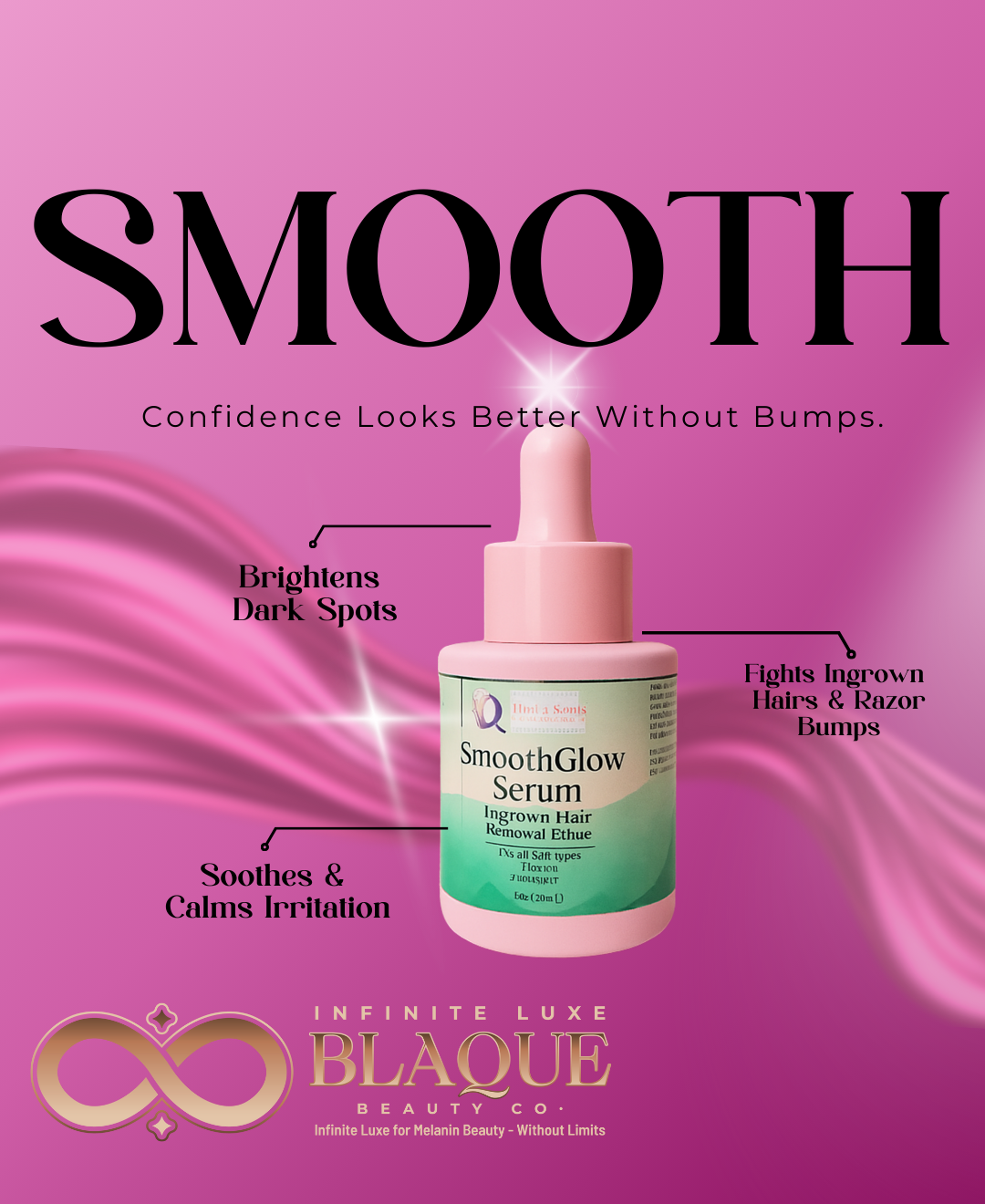 SmoothGlow Serum – The Ultimate Ingrown Hair Treatment & Skin Brightening Serum