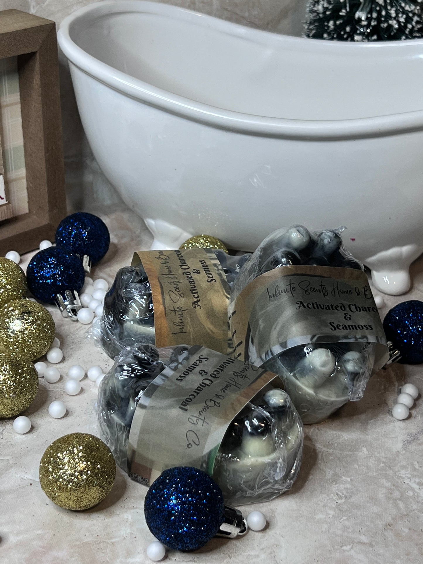 Activated Charcoal Seamoss Massage bar