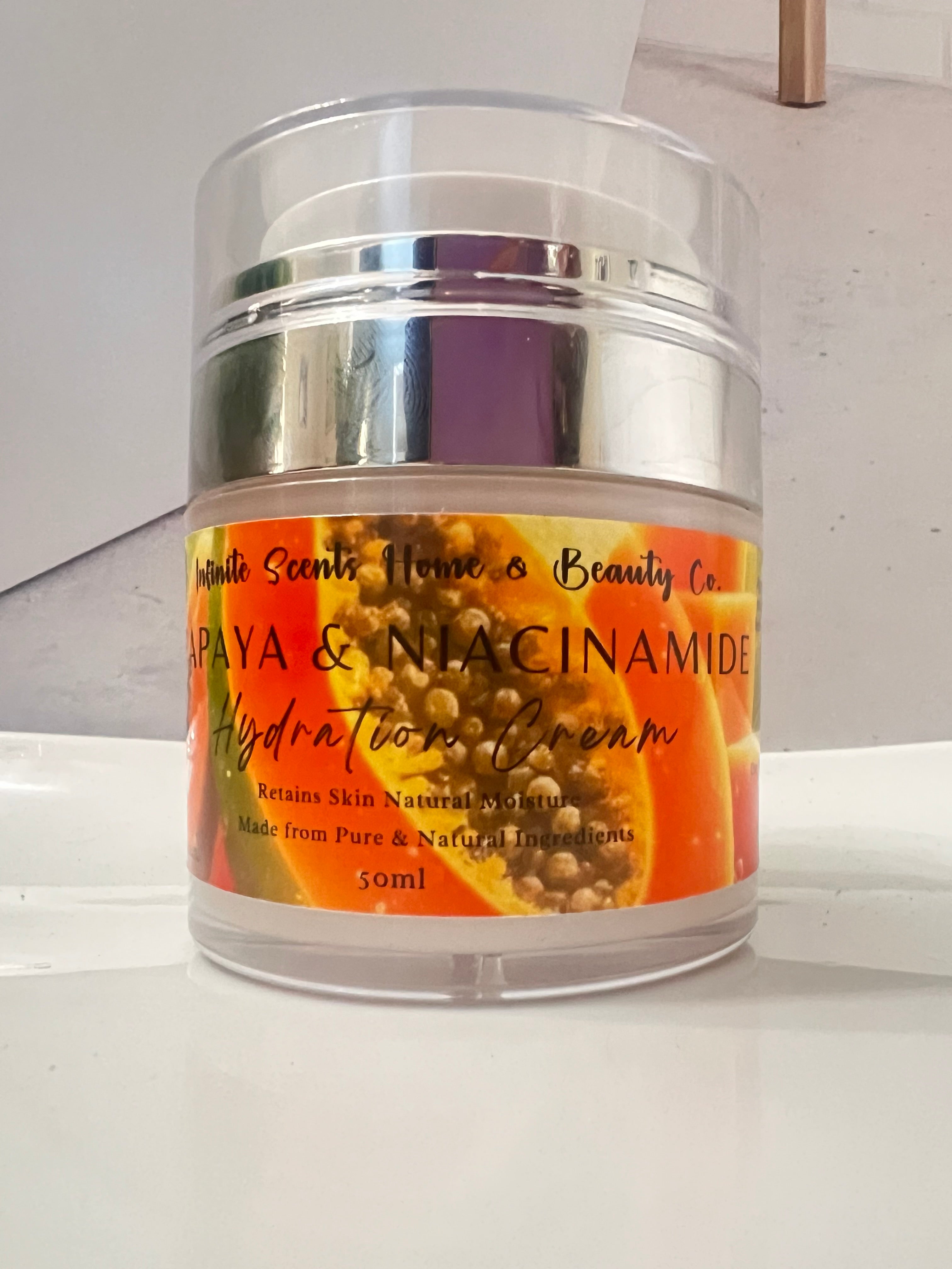 Papaya & Niacinamide Hydrating Cream – Infinite Luxe Blaque Beauty Co.