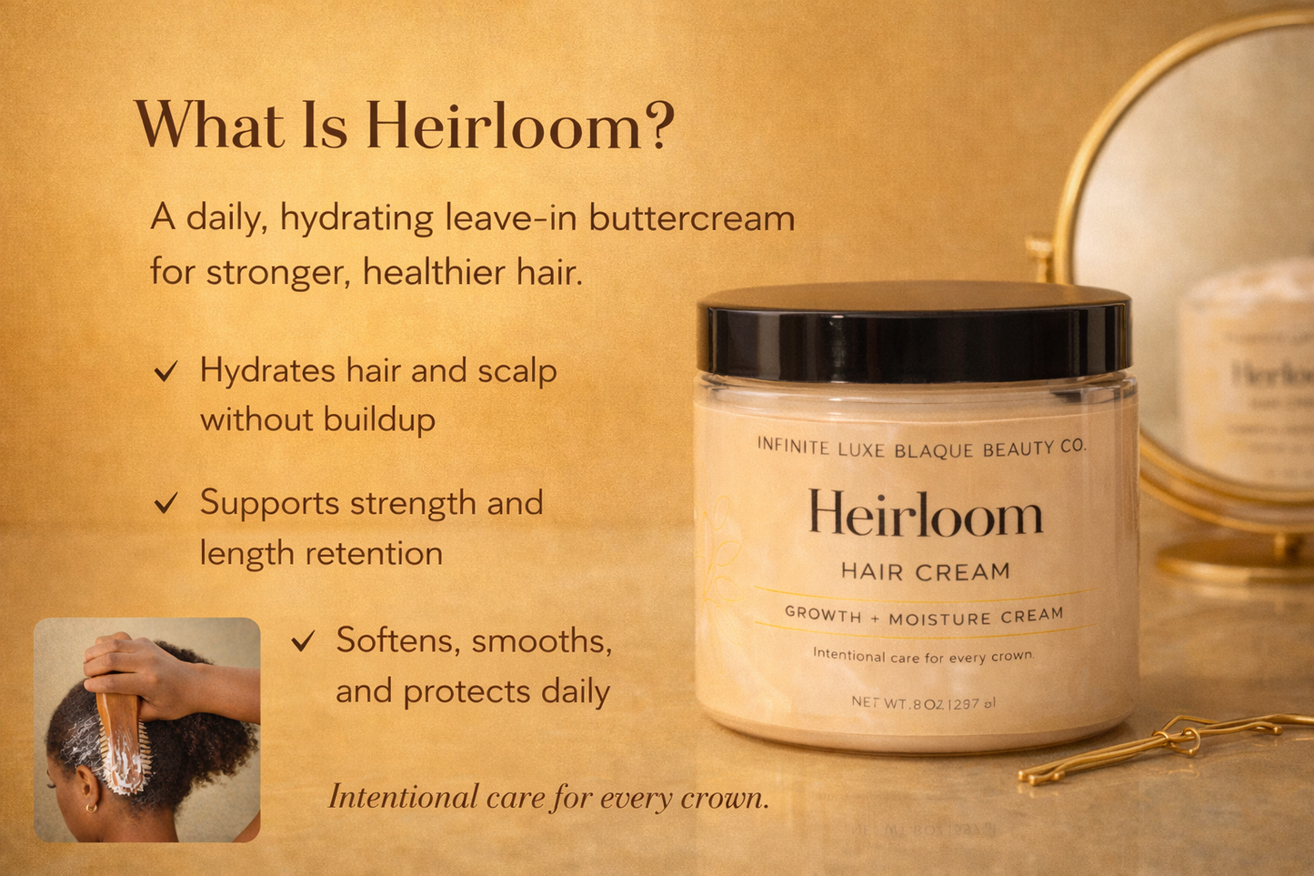 Heirloom Hair Cream – Growth + Moisture